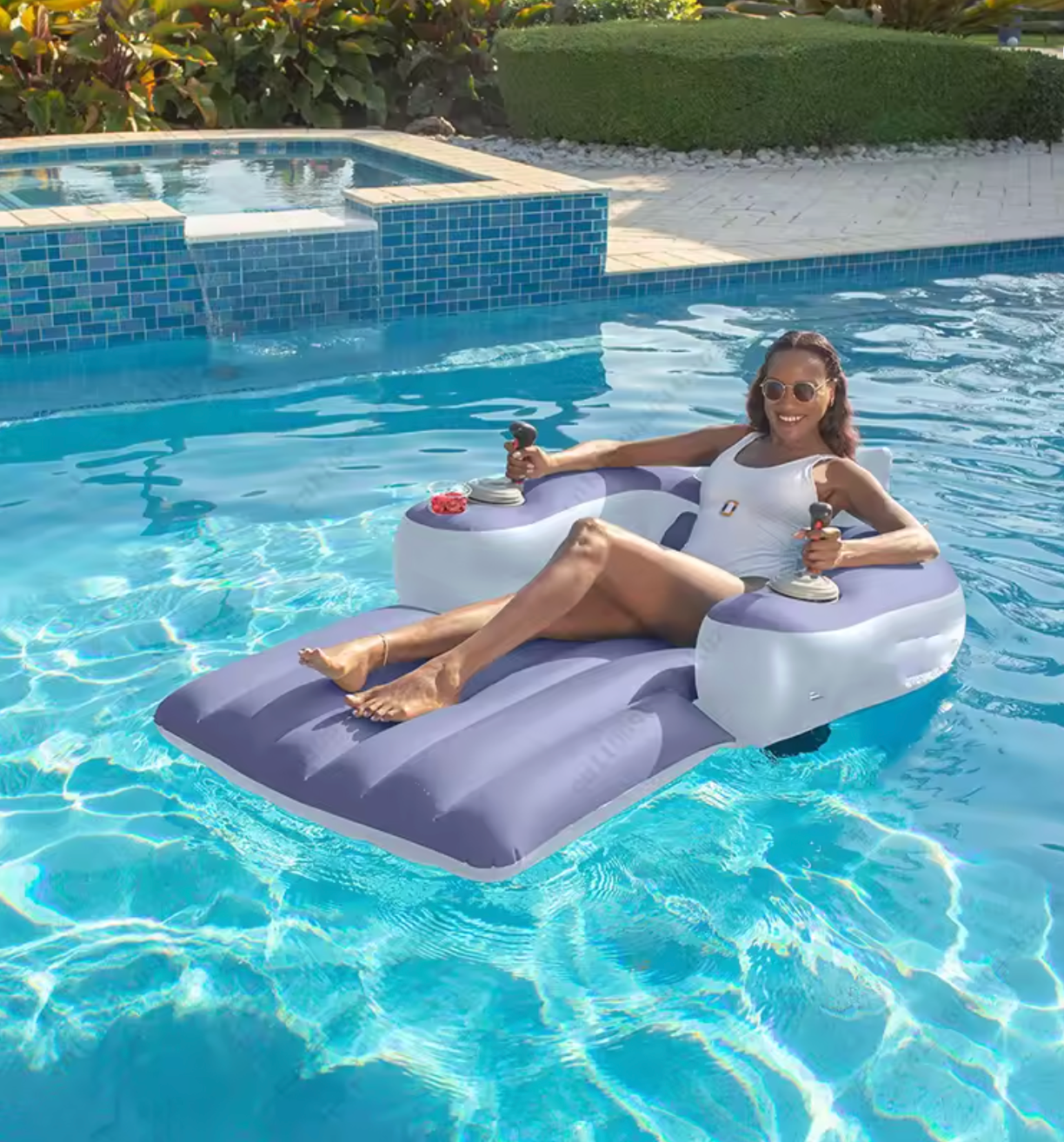Matelas Gonflable Électrique pour Piscine